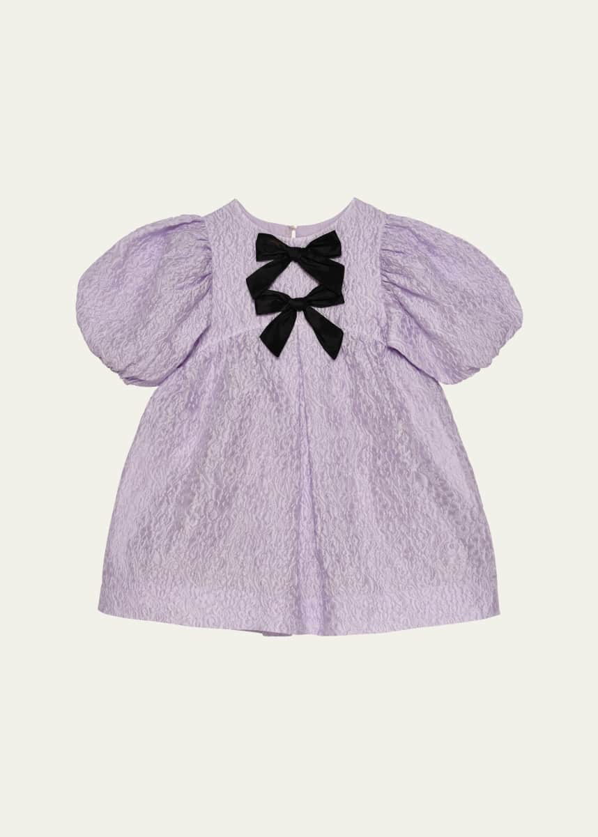 Tutu Du Monde Girl's Melodie Puff Sleeve Bow Dress, Size 3T-11