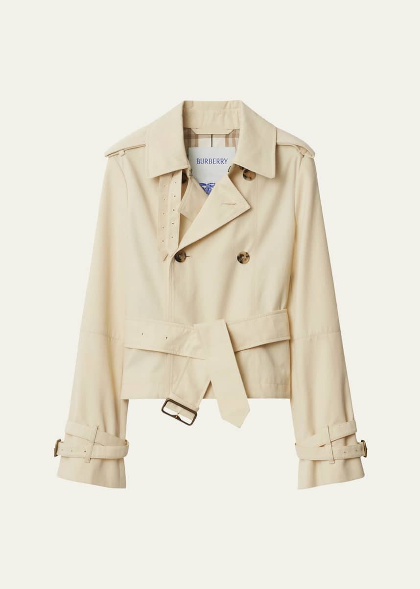 Burberry Double-Breasted Belted Trench Jacket