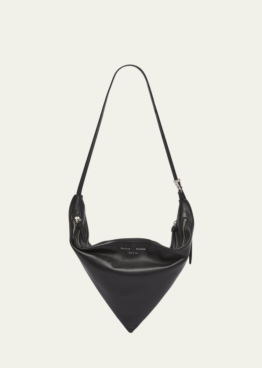 Proenza Schouler Tetra Double-Zip Napa Leather Shoulder Bag