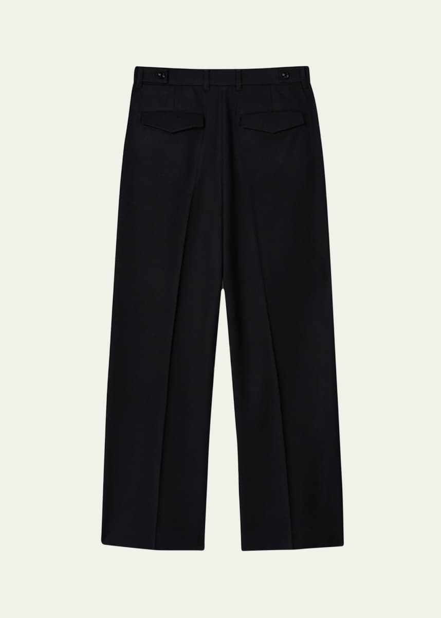 TONYWACK Light Wool Wide Pleated Trousers