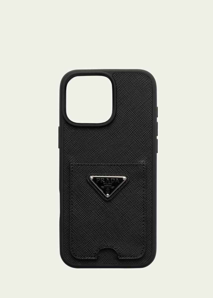 Prada iPhone 16 Pro Max Saffiano Leather Phone Case