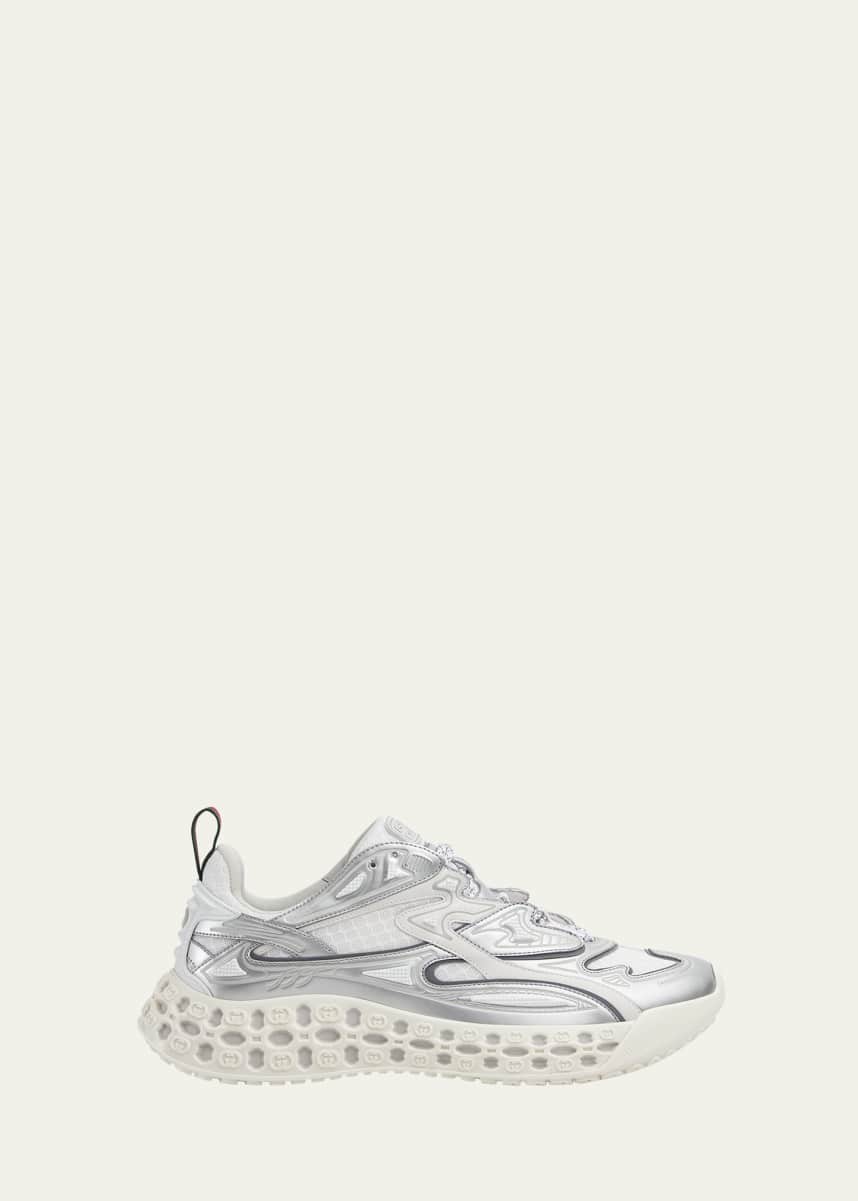 Gucci Men's cub3d Metallic Demetra and Mesh Runner Sneakers