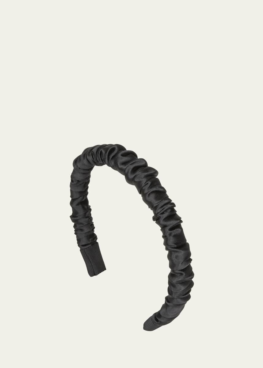Jennifer Behr Rory Ruched Satin Headband