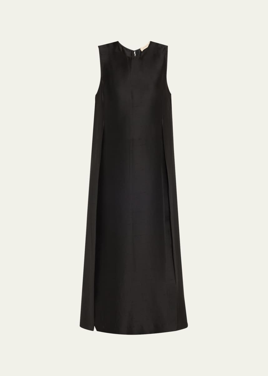 Heirlome Zoey Long Side-Split Silk Top