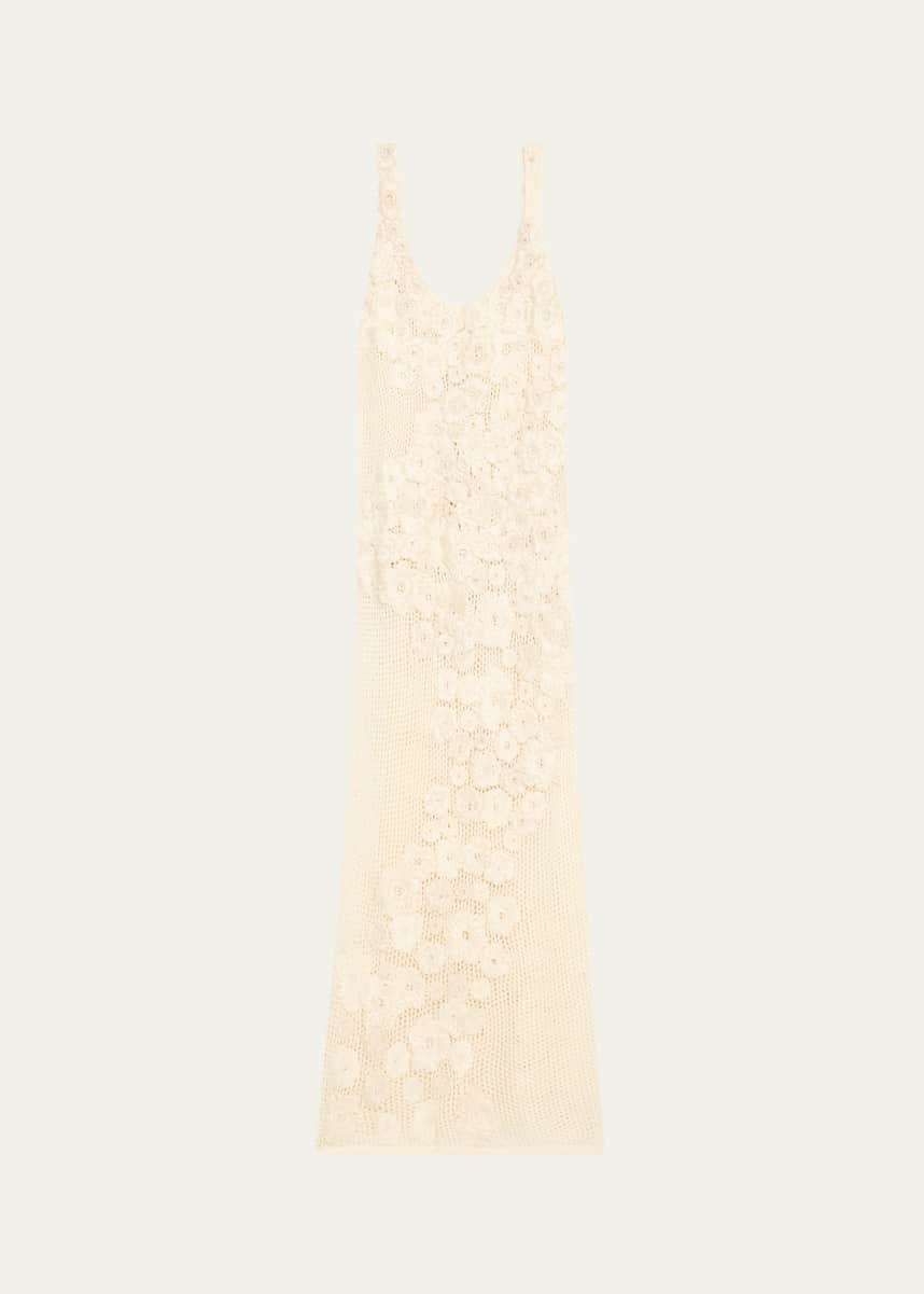 Heirlome Emily Flower Knit Silk Gown