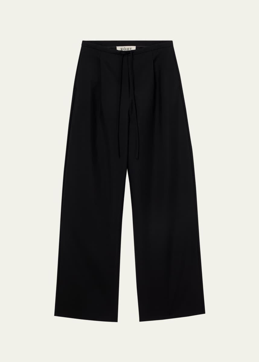 Rohe Relaxed Wool Drawstring Trousers