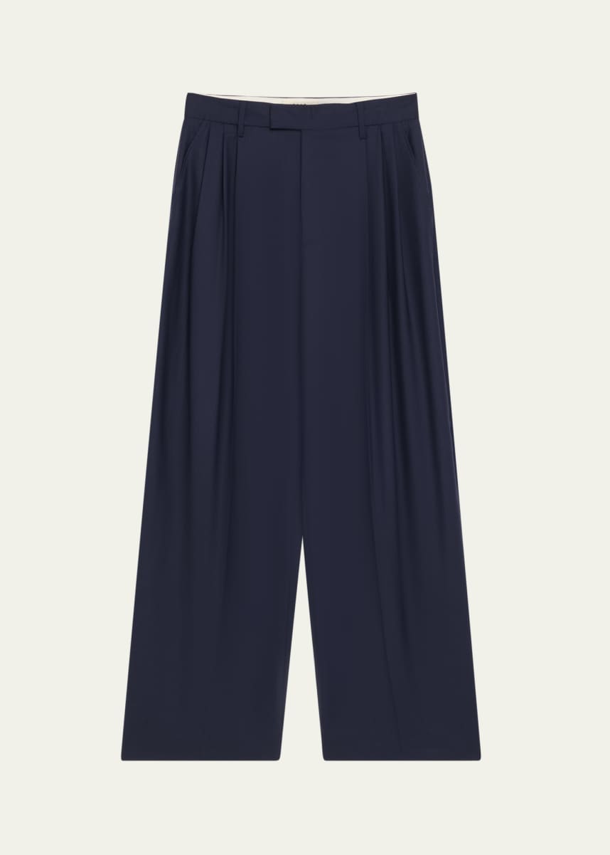 6397 3-Pleat Wool Trousers