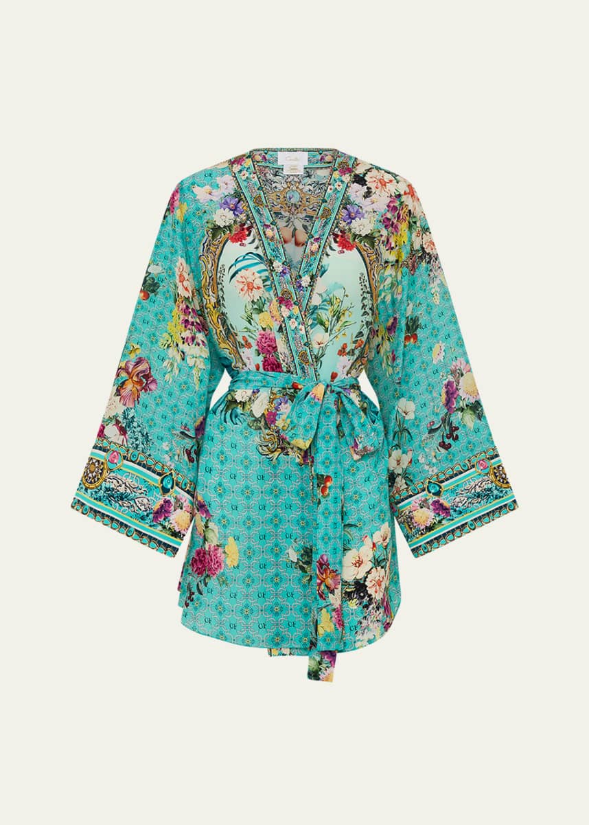 Camilla Gardens of Queluz Short Kimono Coverup