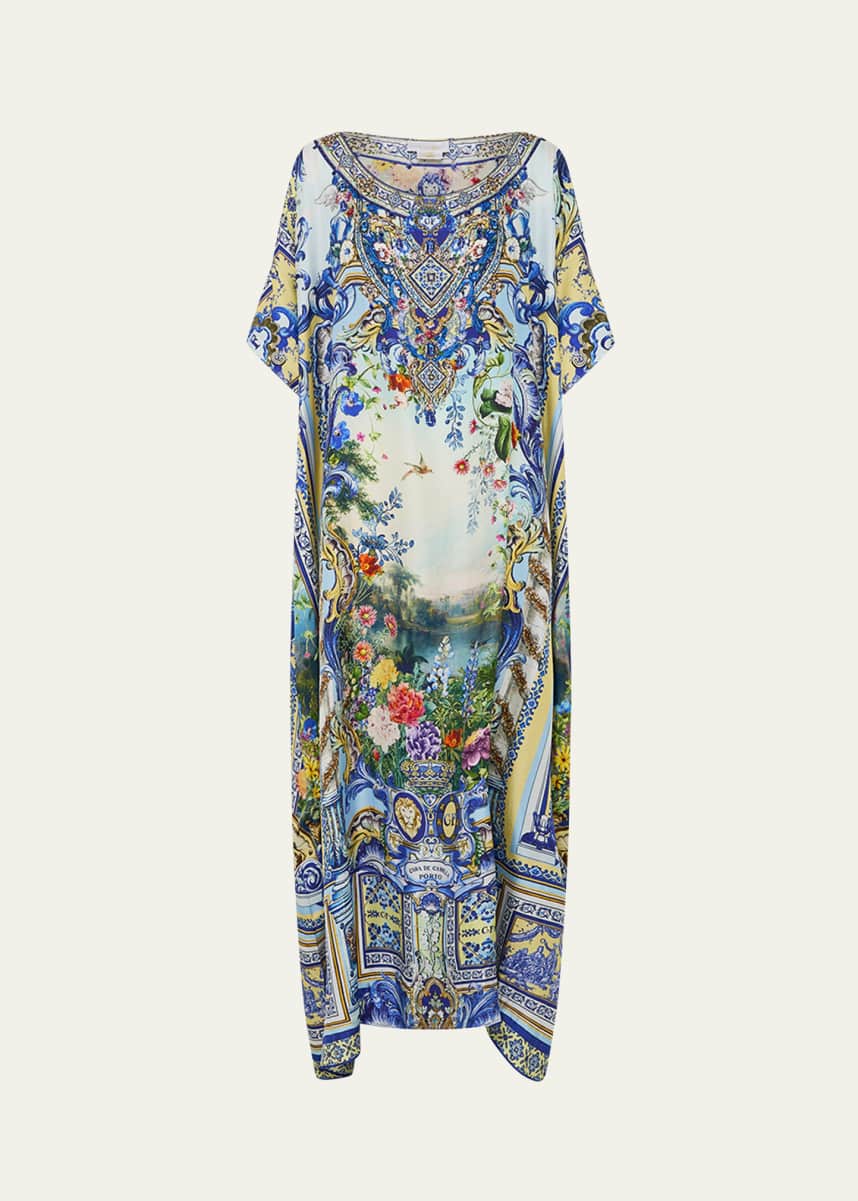 Camilla Wall To Wall Wonders Silk Maxi Kaftan Dress