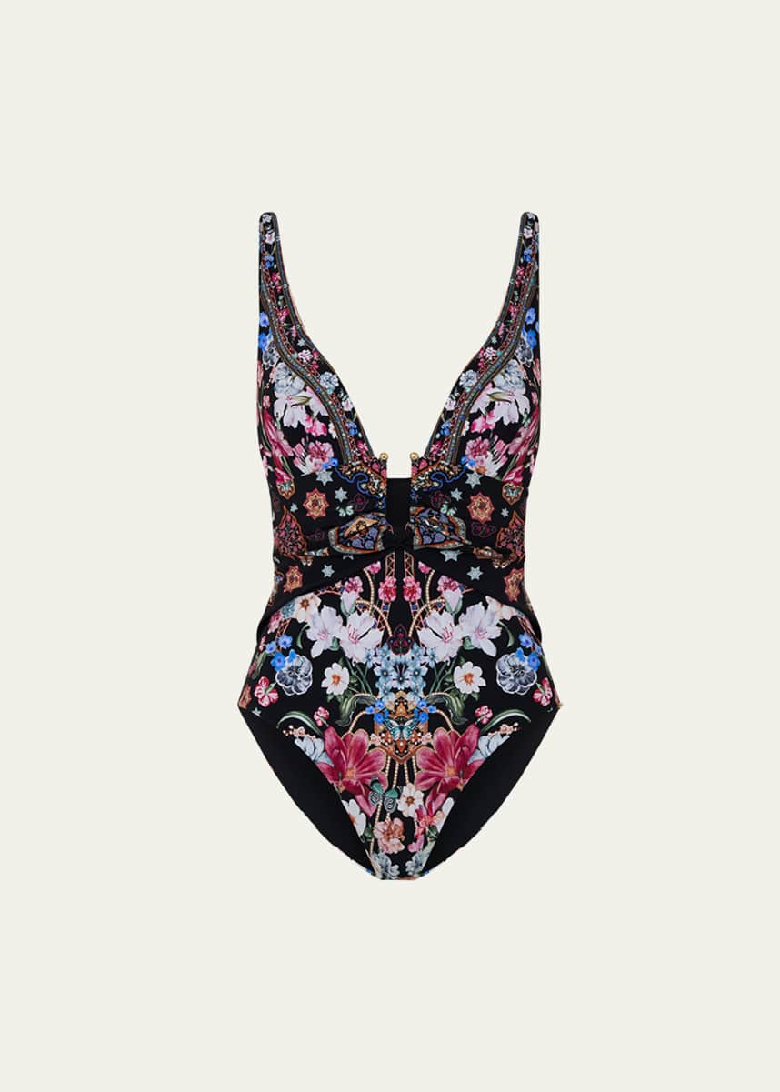 Camilla Midnight in Monserrate U-Ring Underwire One-Piece Swimsuit