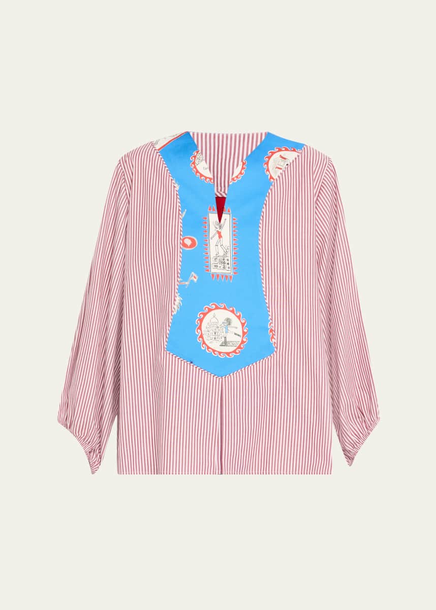 Rianna + Nina Selma Stripe Light Tependris Blouse