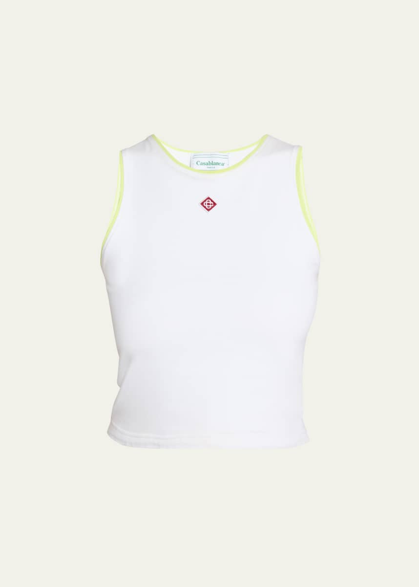 CASABLANCA Mini Logo Patch Baby Tank Top