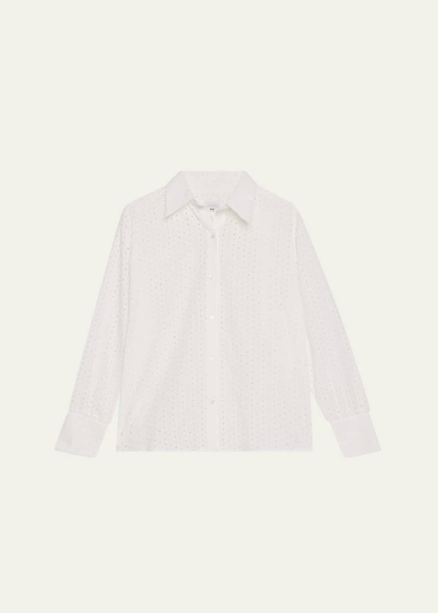 Andine Essen Eyelet-Embroidered Cotton Blouse