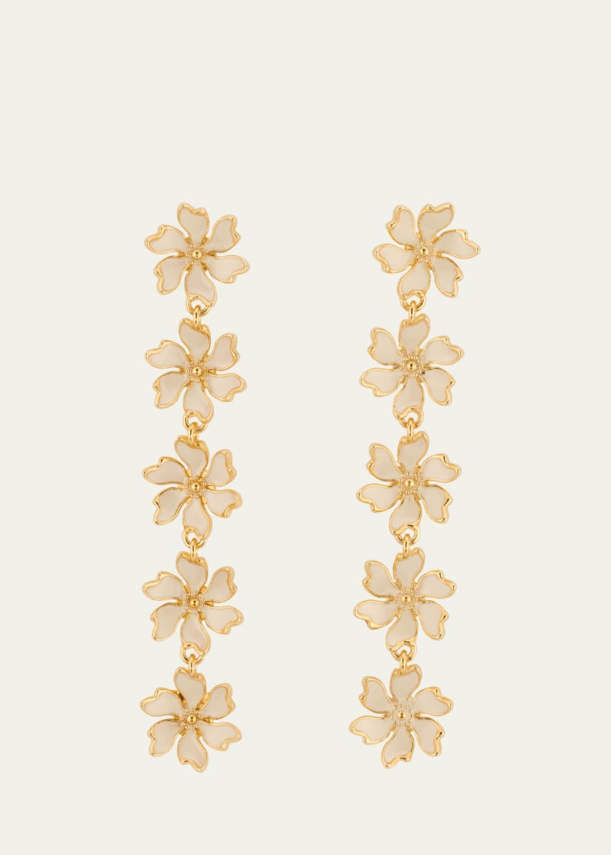 Oscar de la Renta Cherry Blossom 5-Drop Earrings