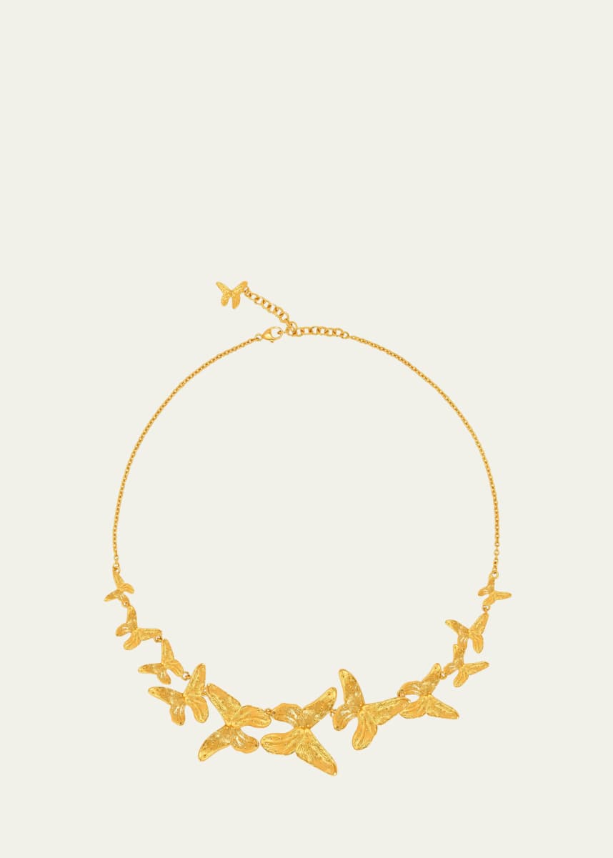 Oscar de la Renta Multi Butterfly Necklace