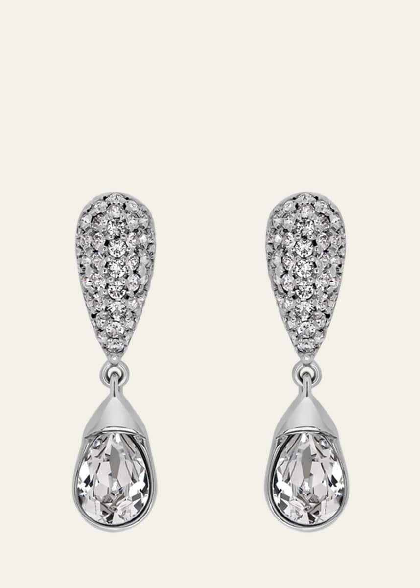 Oscar de la Renta Pave Drop Earrings