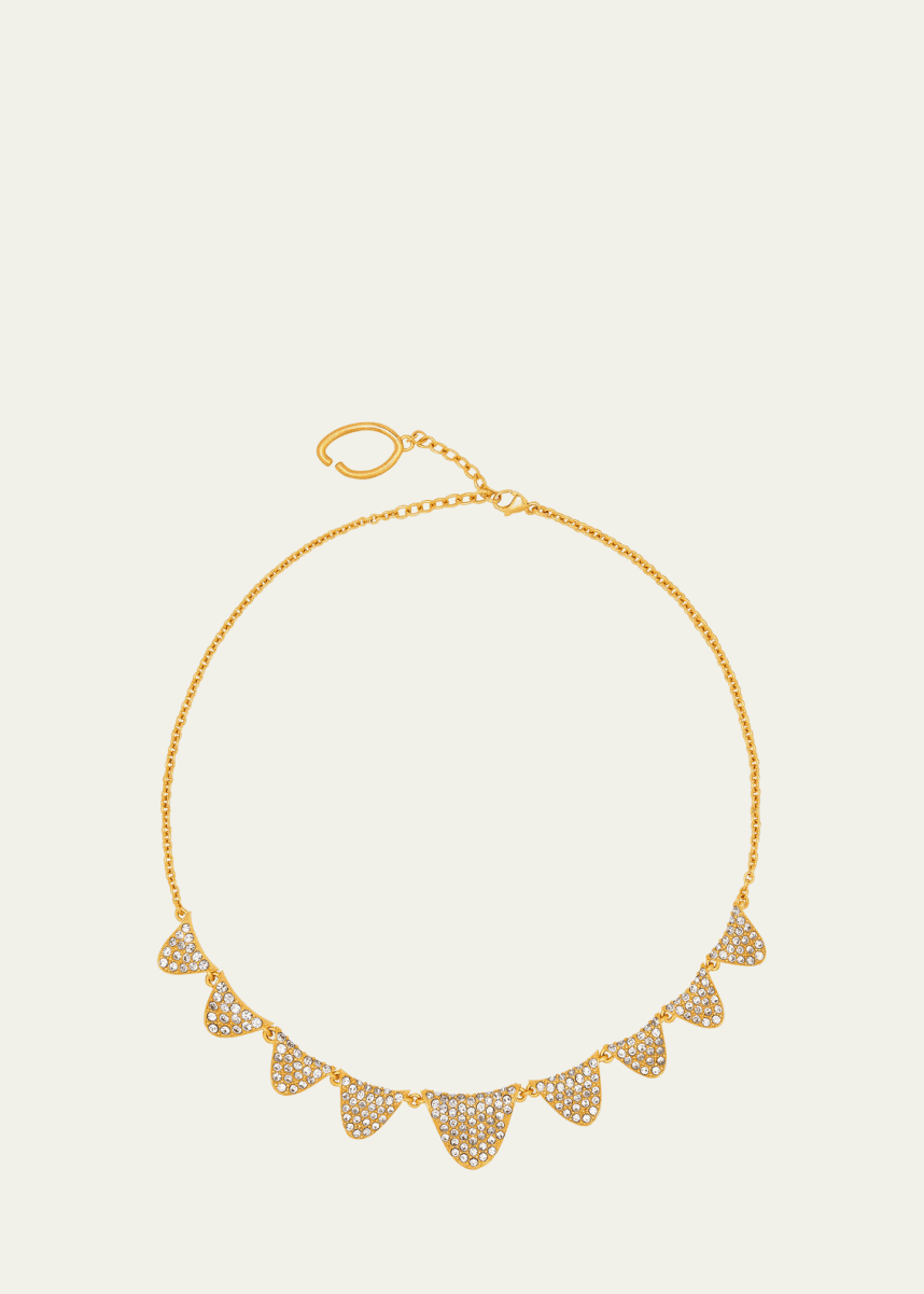 Oscar de la Renta Pave Twist Necklace