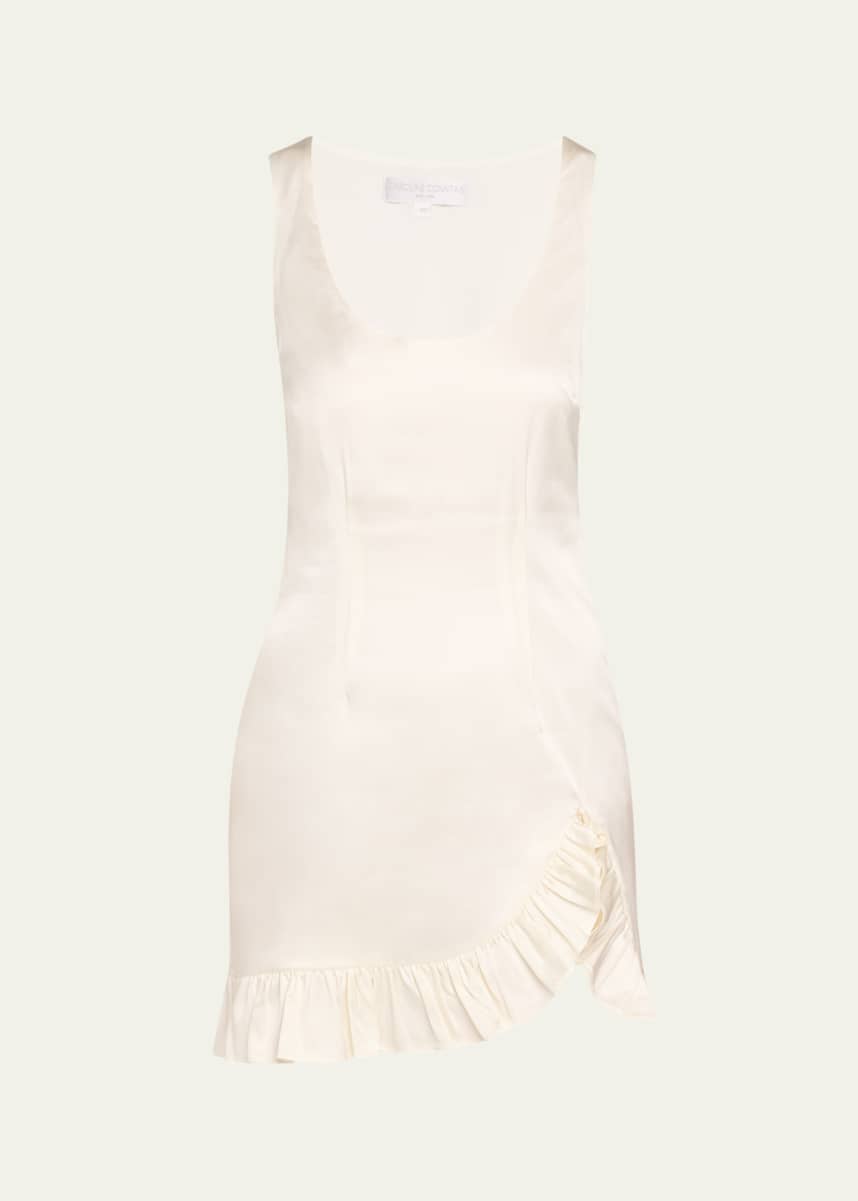 Caroline Constas Natalie Ruffle-Hem Mini Dress