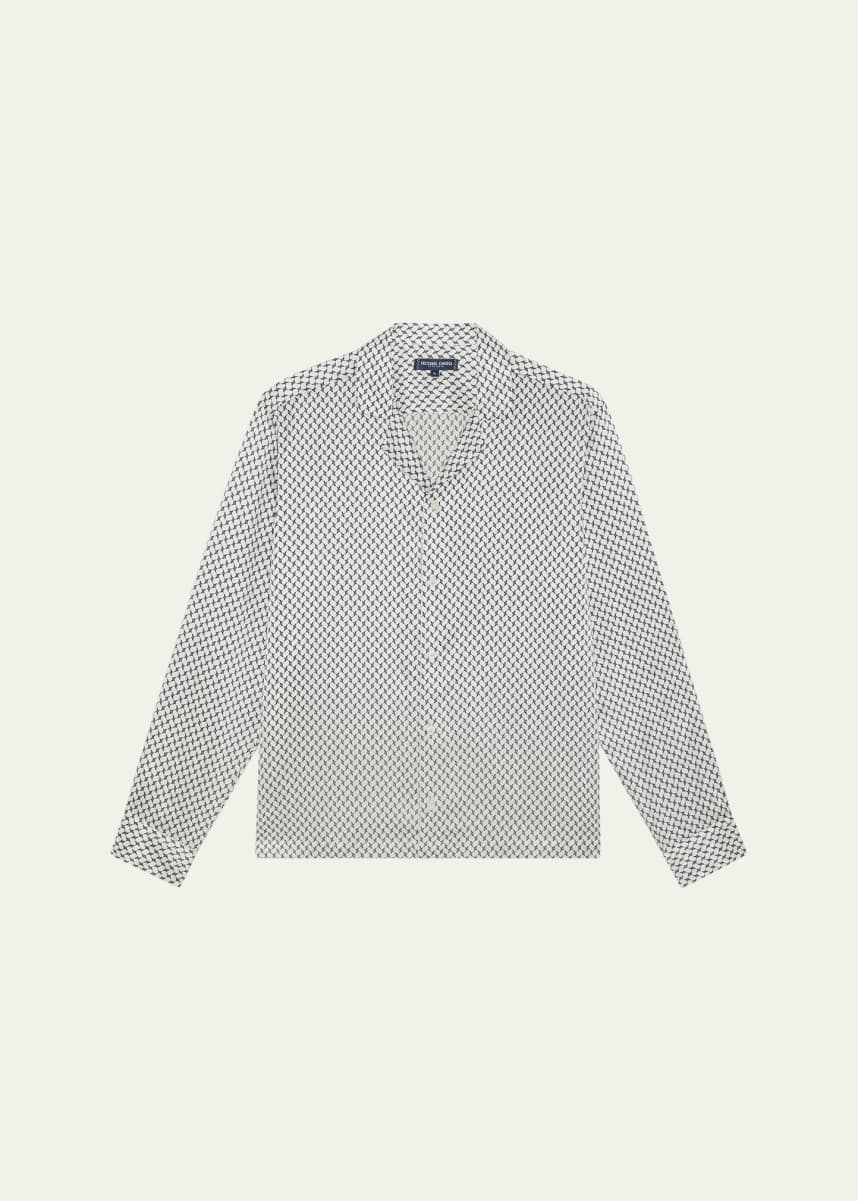 Frescobol Carioca Men's Safra Silk Button-Down Shirt
