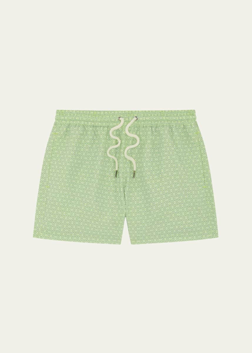Frescobol Carioca Men's Ipanema Micro-Print Swim Shorts