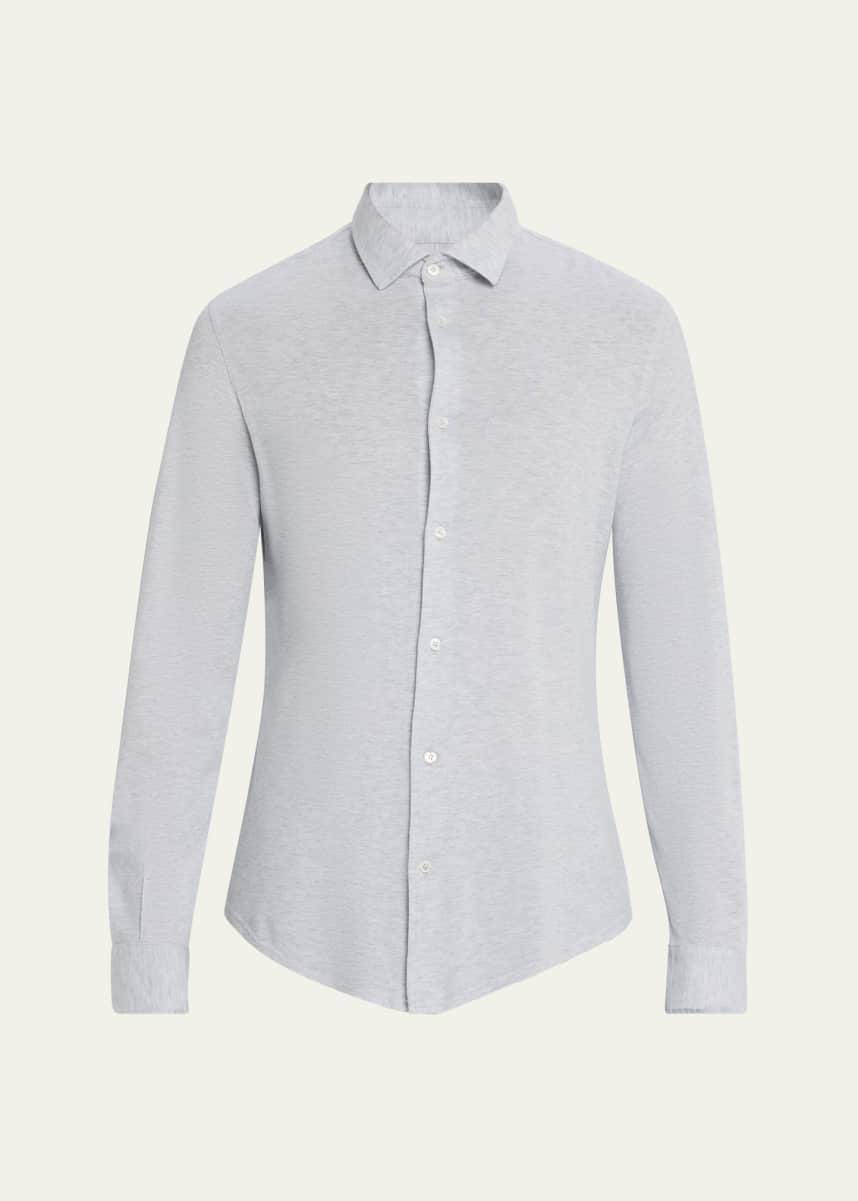 Fedeli Men's Heathered Pique Sport Shirt