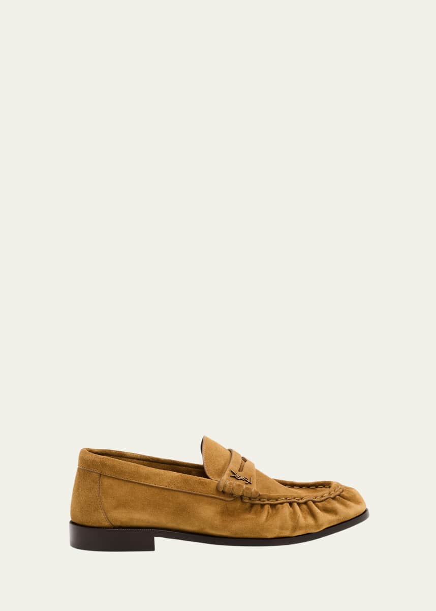 Saint Laurent Le Suede YSL Penny Loafers