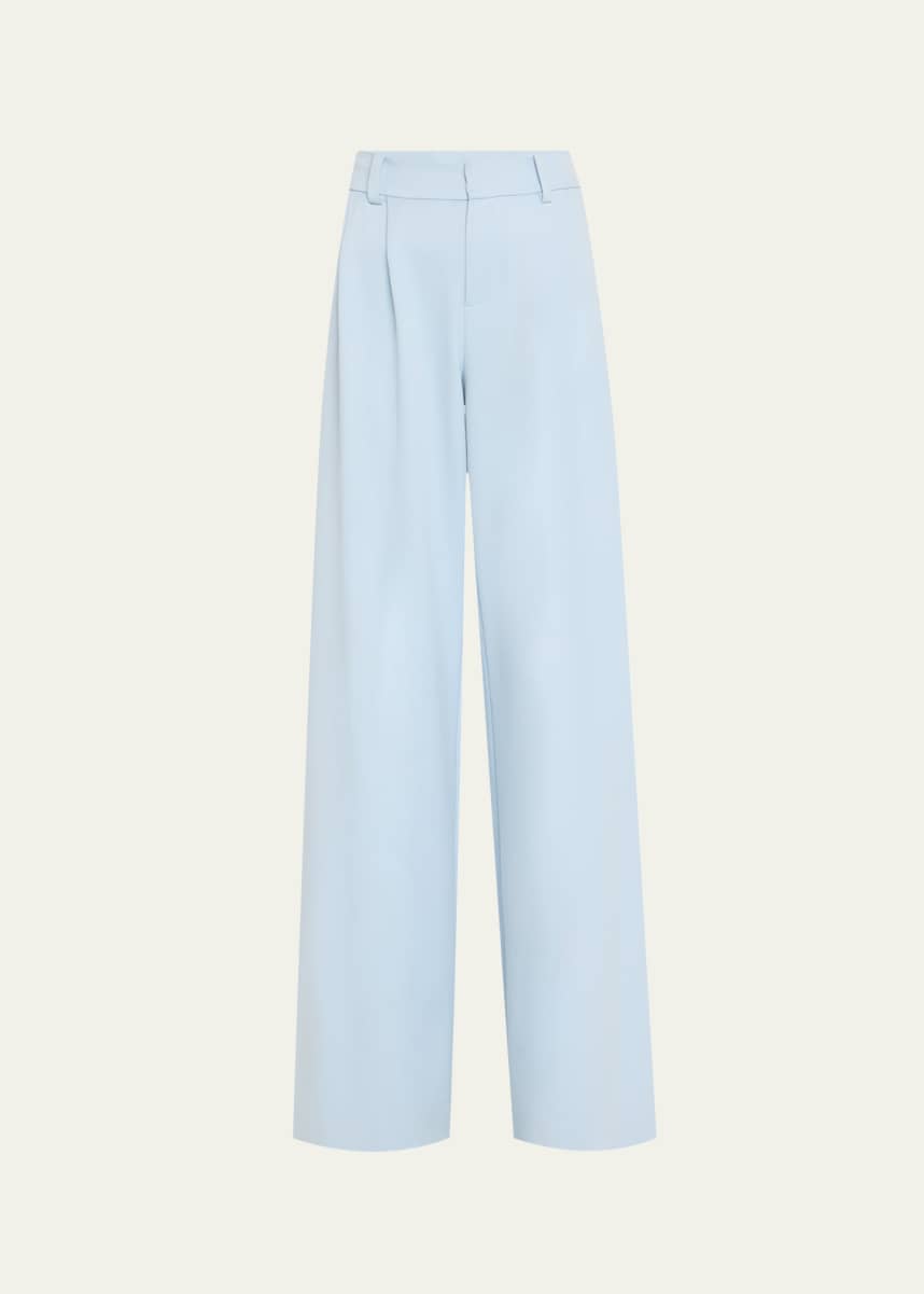 Alice + Olivia Kennedy Double-Pleated Trousers