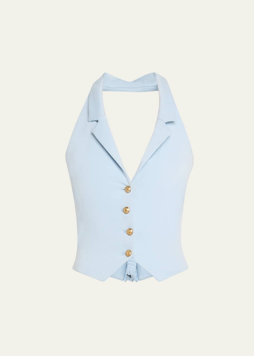 Alice + Olivia Donna Halter Vest