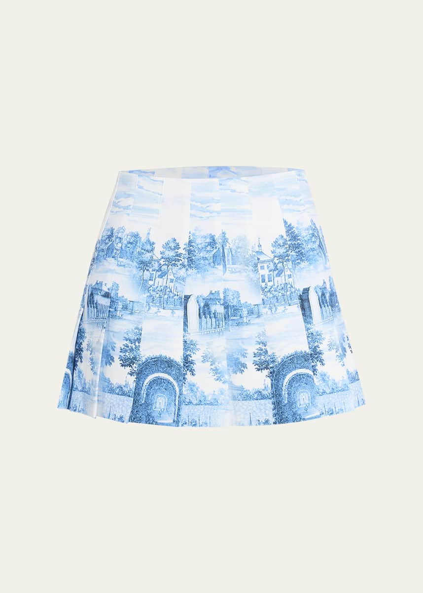 Alice + Olivia Carter Pleated Mini Skirt