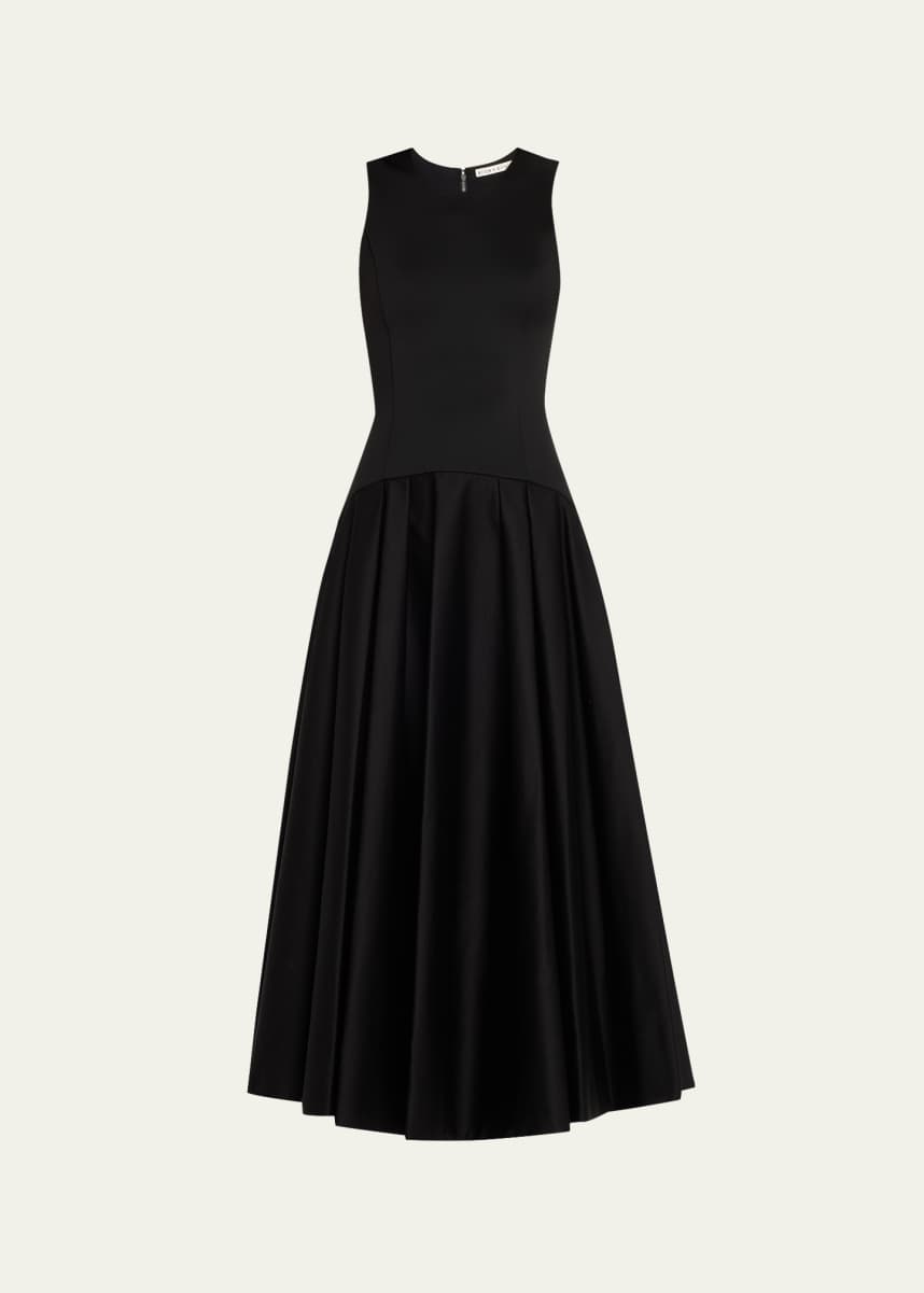 Alice + Olivia Adley Drop-Waist Midi Dress