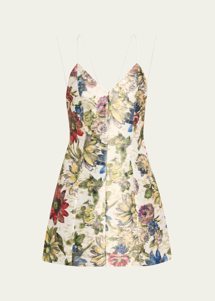 Alice + Olivia Tayla Structured Lantern Mini Dress