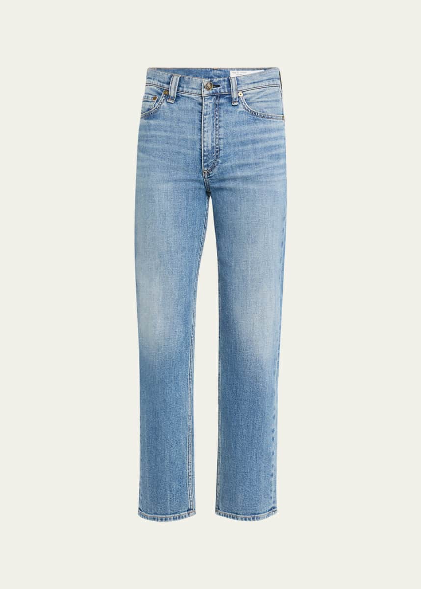 Rag & Bone Harlow Mid-Rise Ankle Straight Jeans