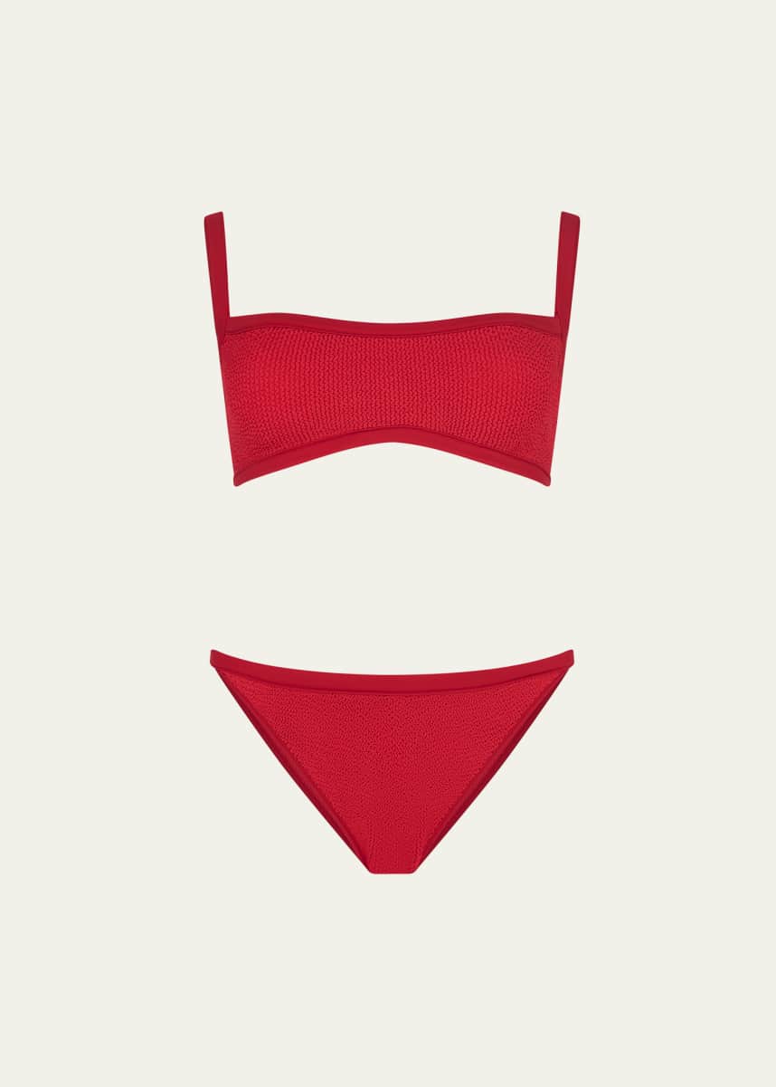 Hunza G Tyler Tonal Two-Piece Swimsuit