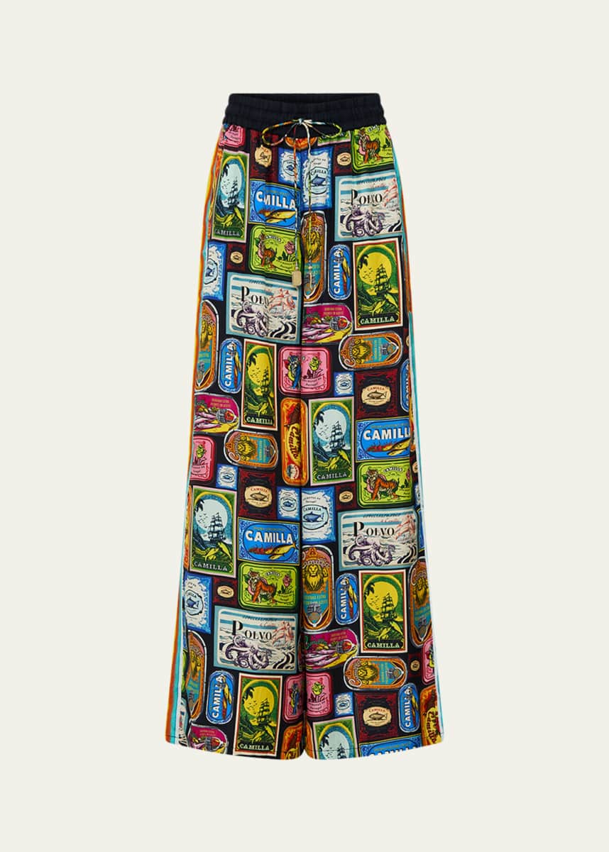 Camilla Sal Do Mar Straight-Leg Pants