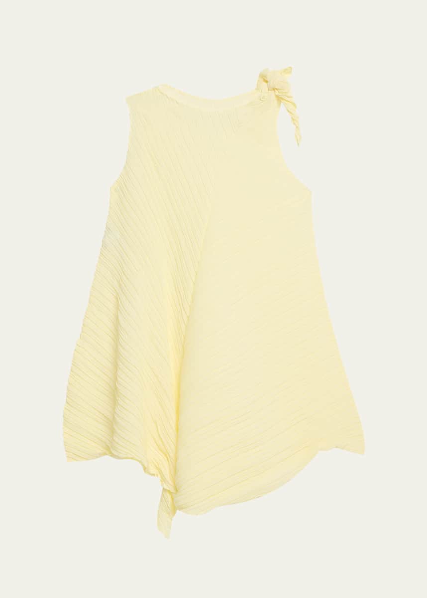 Issey Miyake Wrinkled And Twisted Short Dress