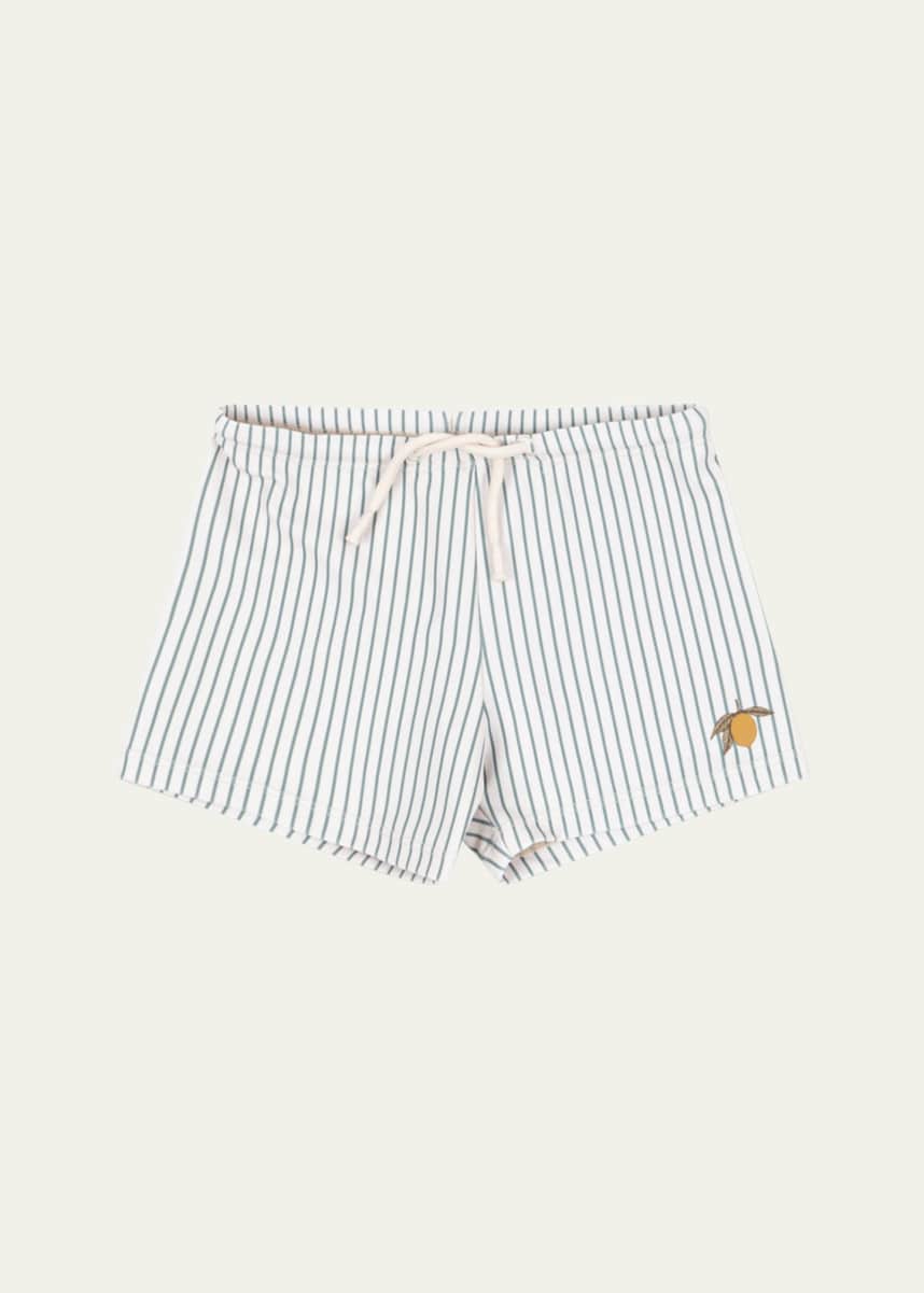 Konges Slojd Boy's Aster Striped Swim Trunks, Size 12M-6