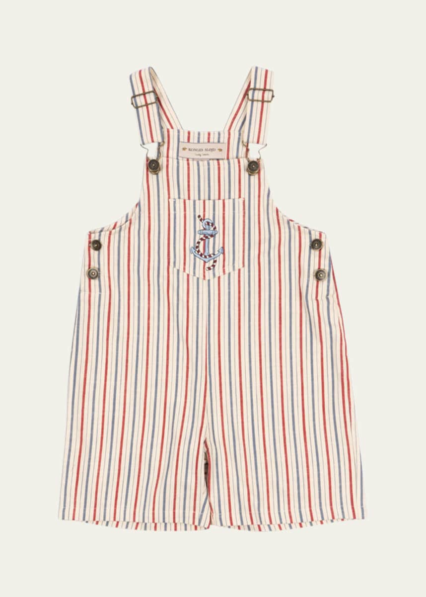 Konges Slojd Boy's Marlon Striped Overalls, Size 18M-6