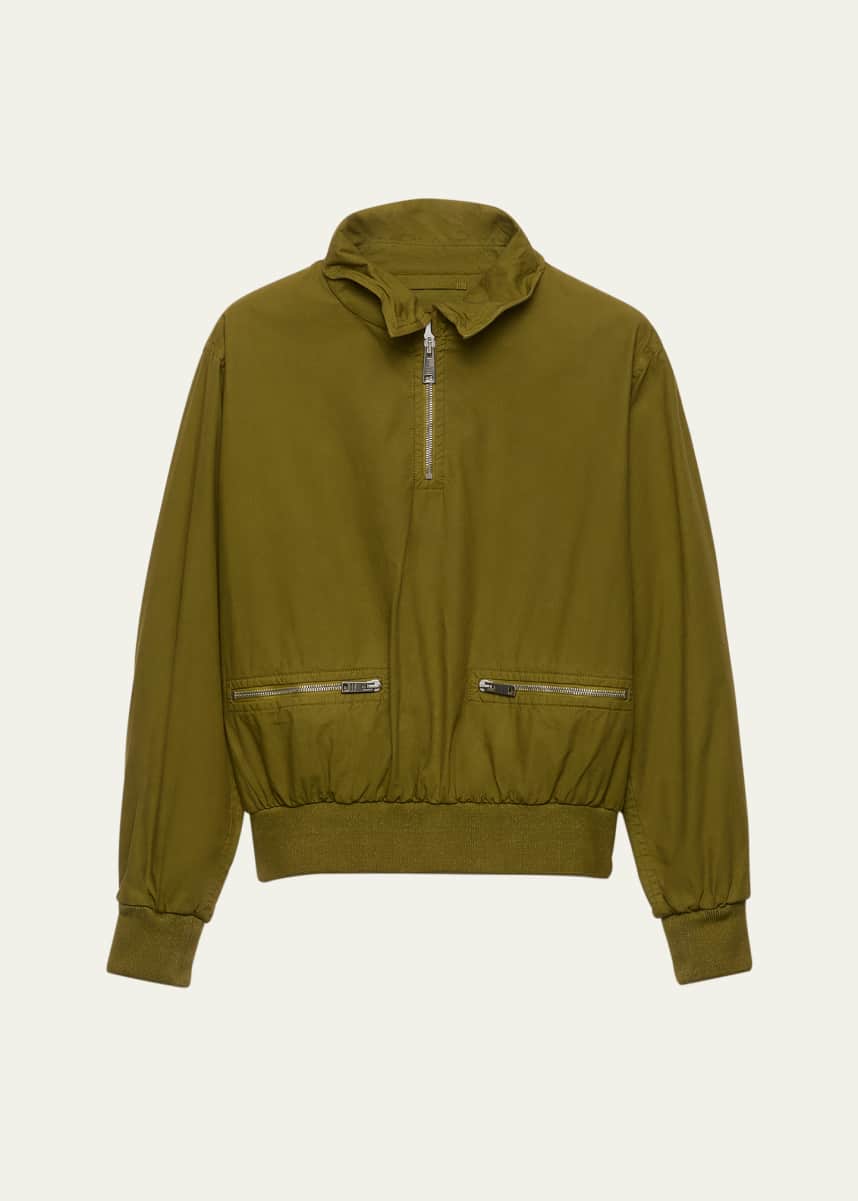 Prada Poplin Old Bomber Jacket