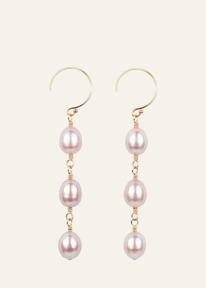 Presley Oldham Blush Earrings with Pearls