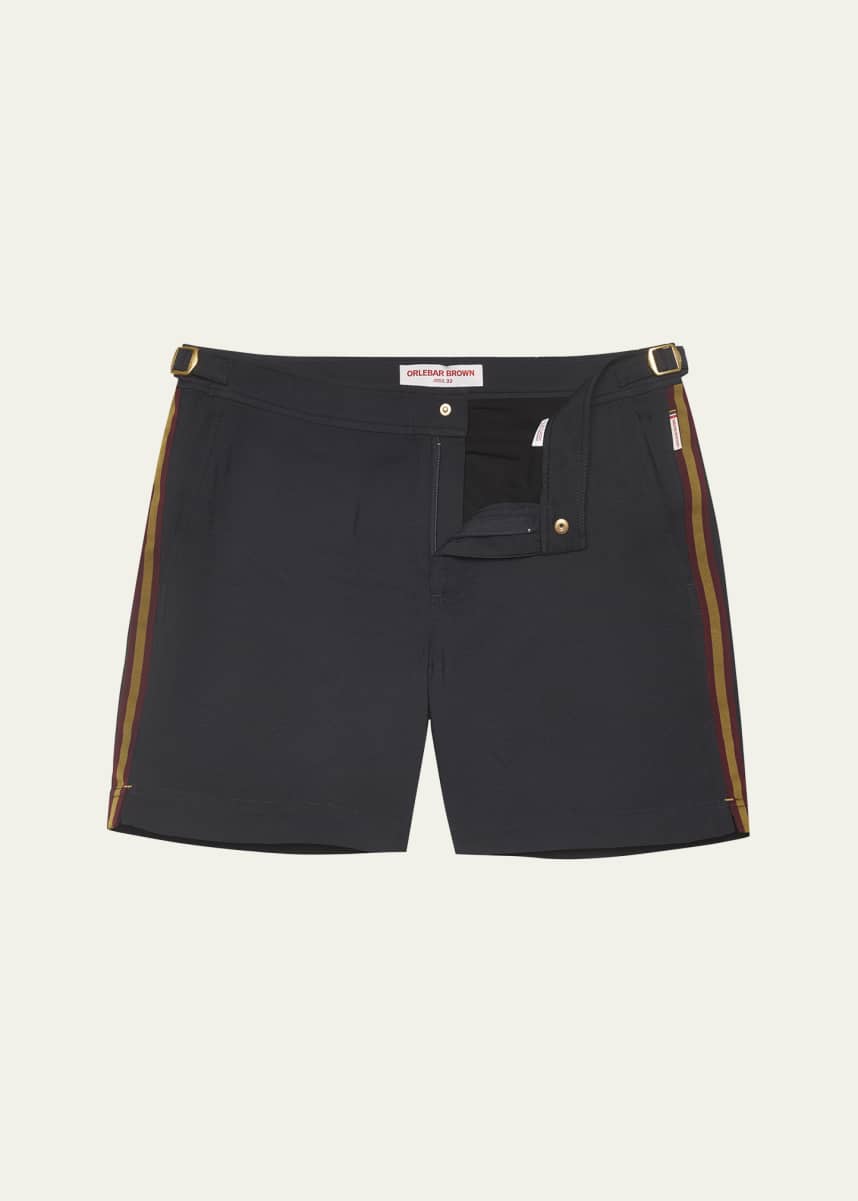 Orlebar Brown Men's Side-Stripe Bulldog Swim Shorts