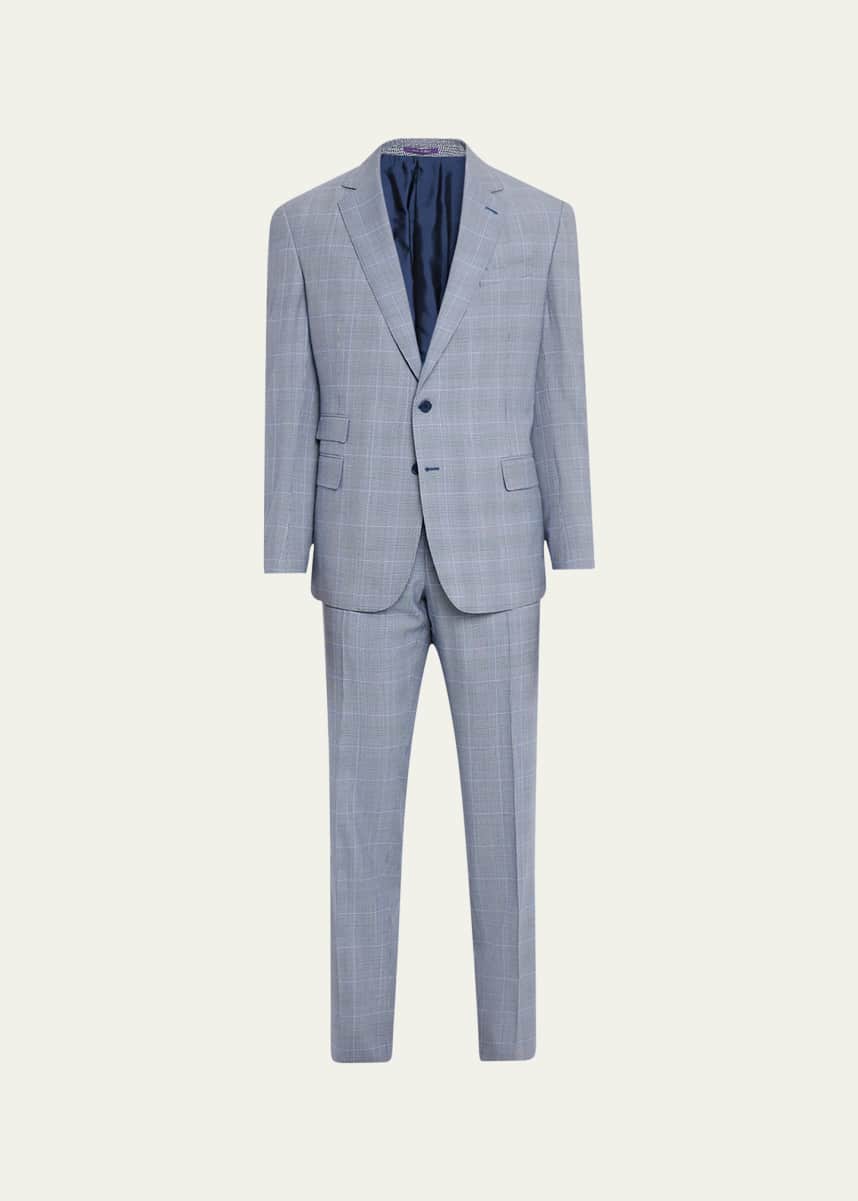 Ralph Lauren Purple Label Men's Kent Hand-Tailored Glen Plaid Suit