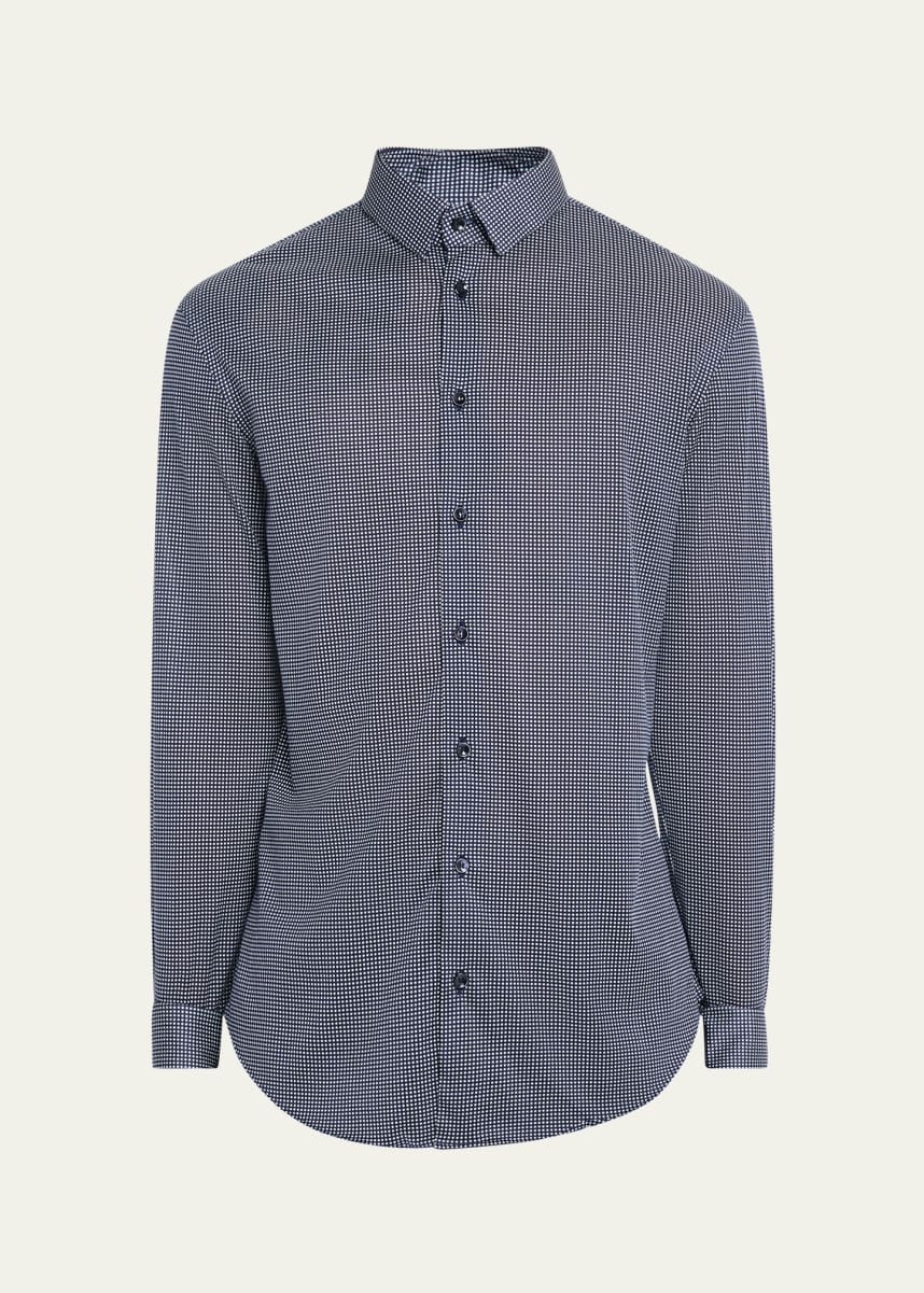 Giorgio Armani Men's Dot-Print Sport Shirt