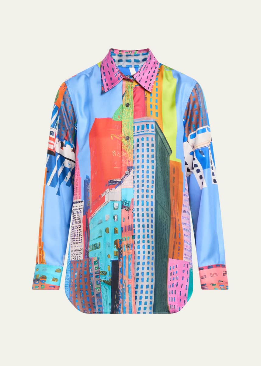 Libertine NYC Printed Silk New Classic Shirt