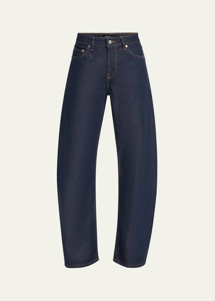 EB DENIM Alida Mid-Rise Loose Bowed Jeans