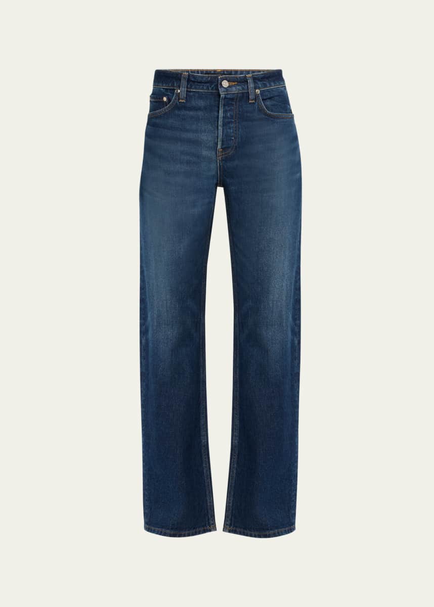 EB DENIM Alida Mid-Rise Loose Bowed Jeans