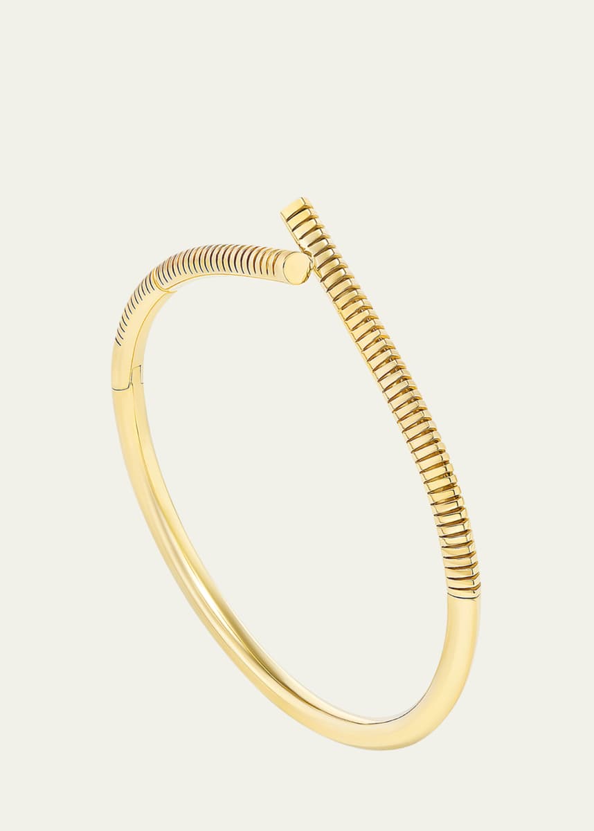 TABAYER 18K Yellow Gold Oera Bracelet, Ribbed Version