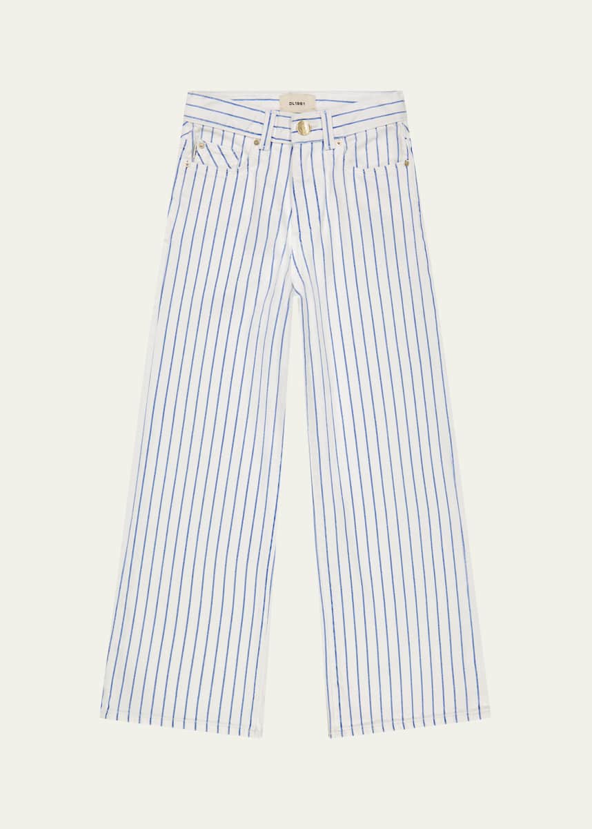 DL1961 Girl's Lily Pin Striped Jeans, Size 7-16