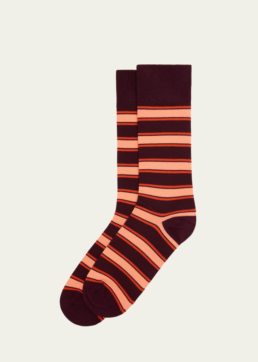 Paul Smith Men's Madison Stripe Crew Socks