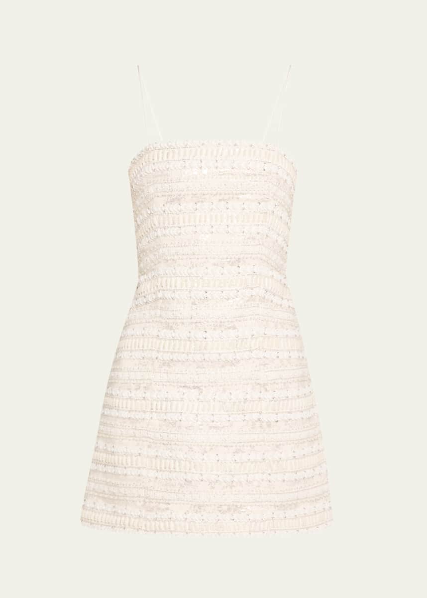 Alice + Olivia Violet Embellished Spaghetti-Strap Mini Dress