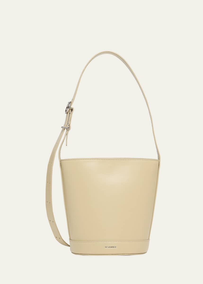 Jil Sander Cannolo Calfskin Bucket Bag